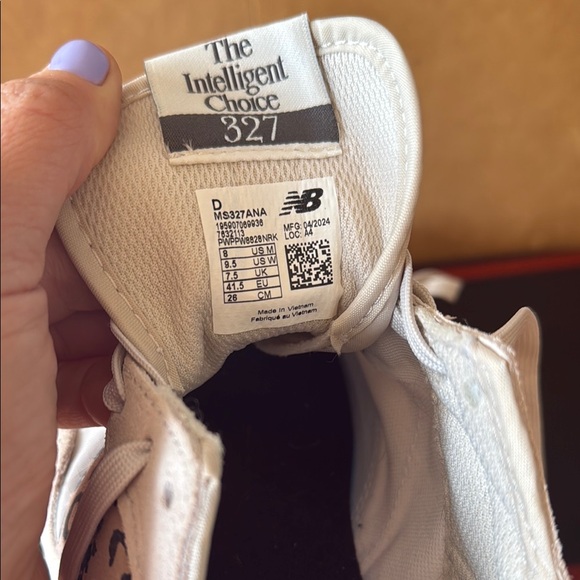 New Balance 327 Leopard/Cream Sneakers - Picture 3 of 4